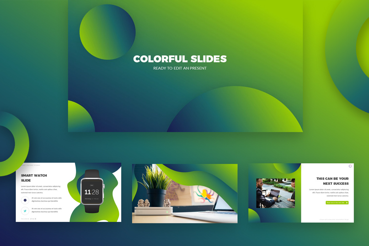 Colorful | Powerpoint Template, a Presentation Template by Zacomic Studios (Photo 5 of 7)