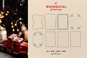 Vintage Christmas Vector Retro Set, a Seasonal Illustration by VerAna (Thumbnail 4 of 18)