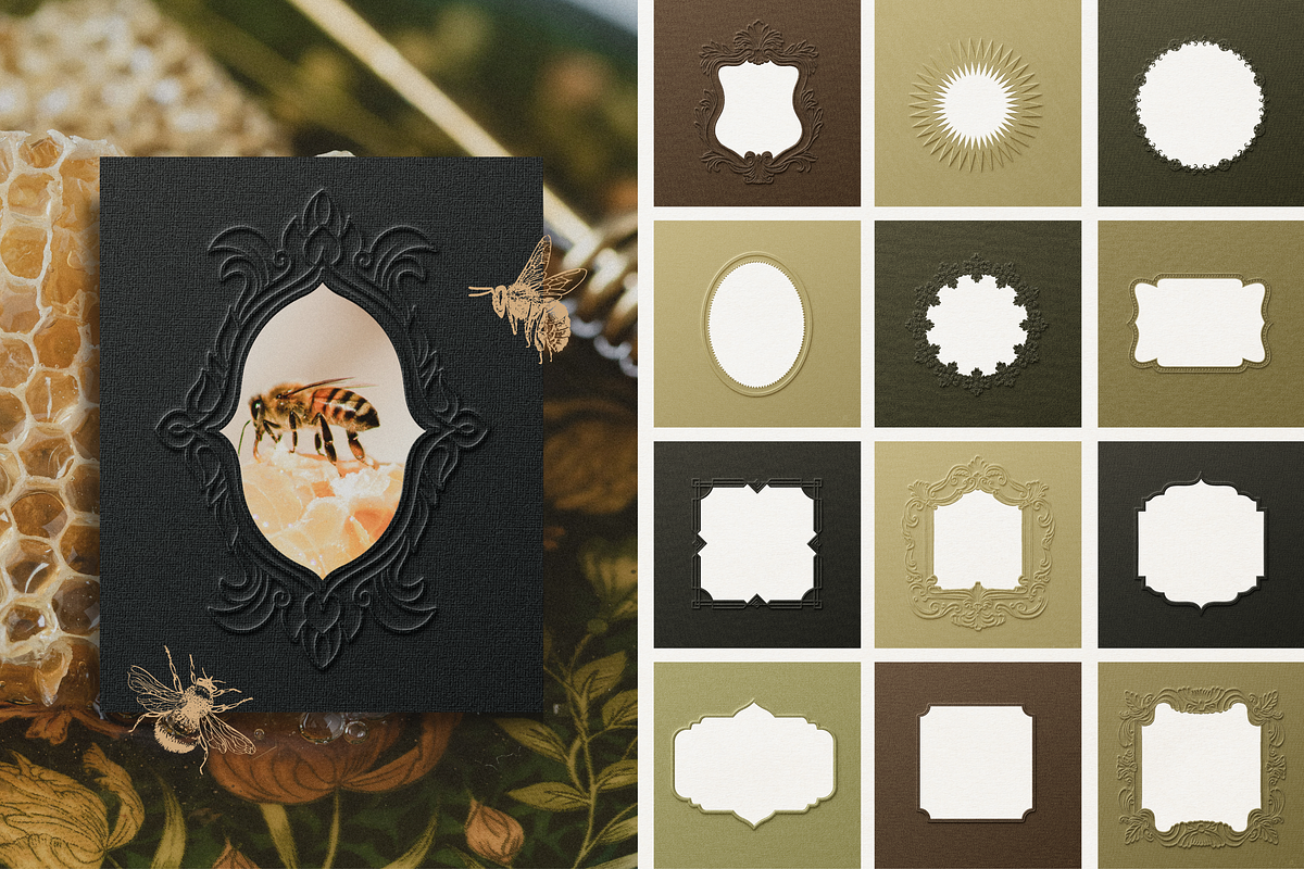Embossed Papers and Frames Bundle, a Social Media Template by The Flossy Finch (Photo 10 of 22)