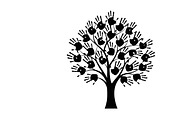 family handprint tree silhouette, an Illustration by Amazin_art (Thumbnail 6 of 29)