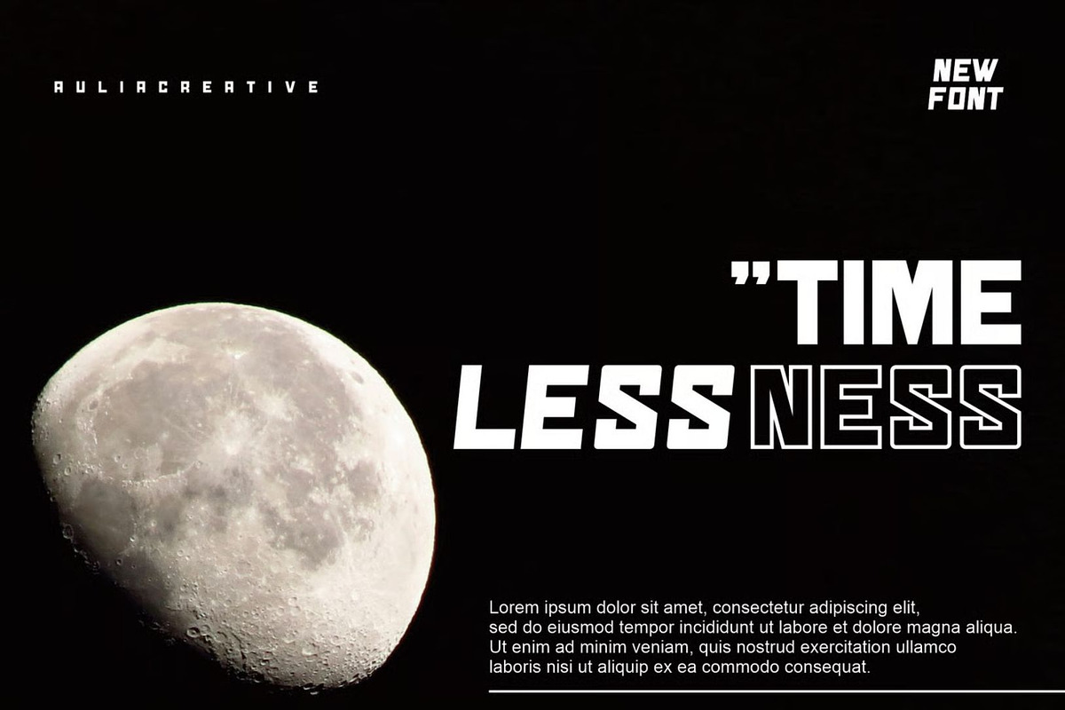 Onedescrod, a Sans Serif Font by Auliacreative (Photo 3 of 7)