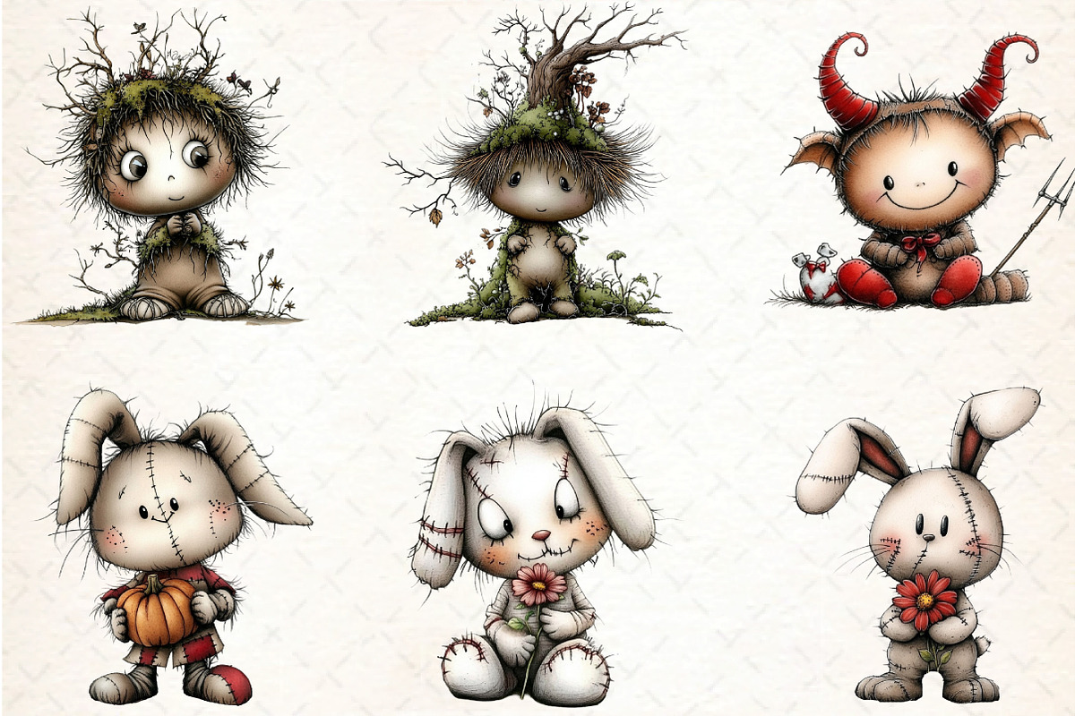 Halloween Clipart Bundle, an Illustration by DreamCafeArt (Photo 3 of 7)
