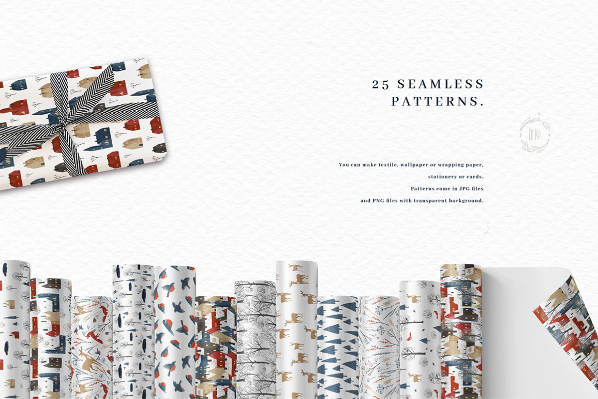 Magic Winter Patterns, a Pattern Graphic by Dinkoobraz (Photo 3 of 7)