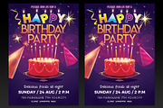 Happy Birthday Party Flyer Template, a Flyer Template by designblends@gmail.com (Thumbnail 1 of 3)