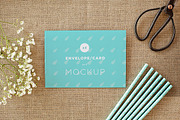 Envelope/card vol.1 -4 photo mockups, a Print Template by show it better (Thumbnail 1 of 4)