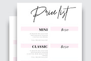Photography Price List Template, a Stationery Template by Amit Debnath (Thumbnail 2 of 6)