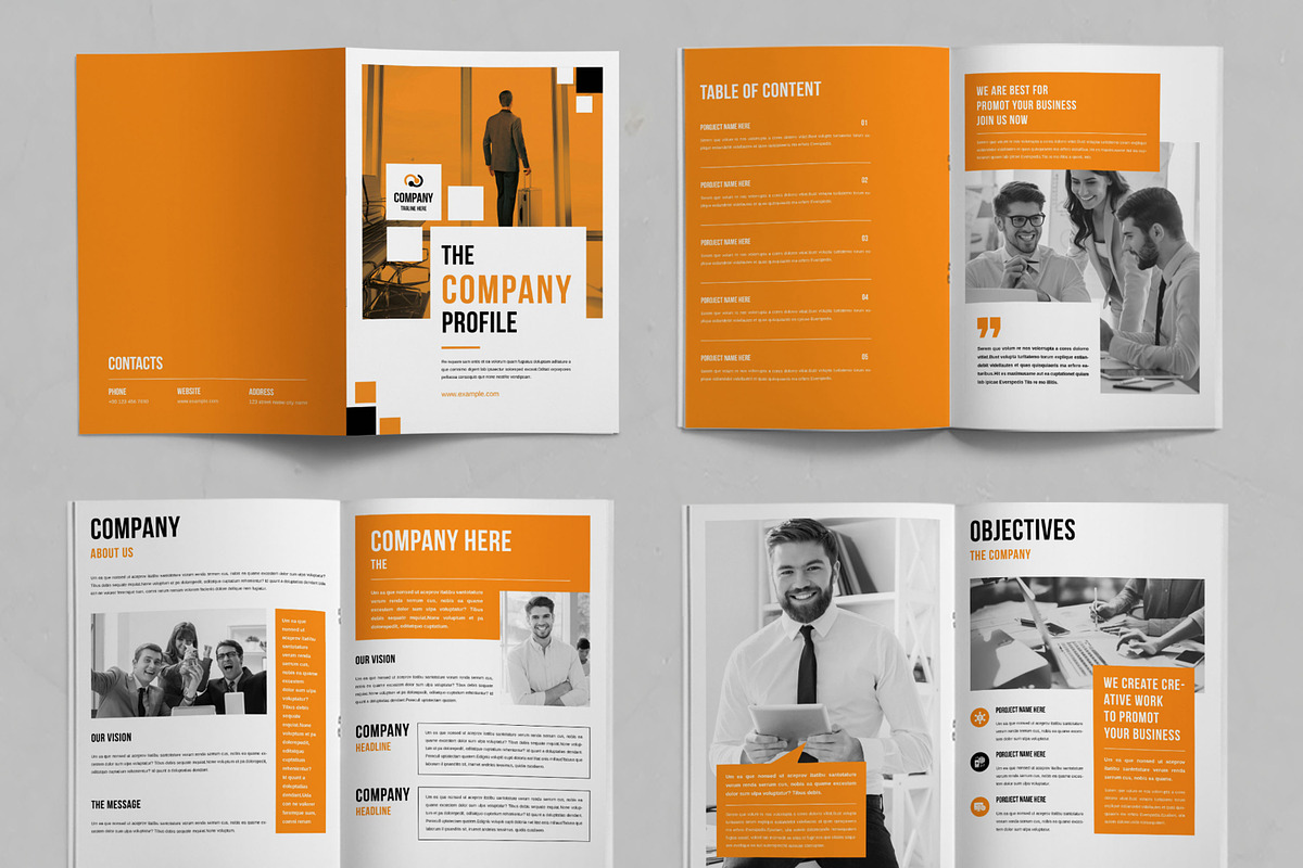 Company Profile Template, a Brochure Template by ContestDesign (Photo 2 of 3)