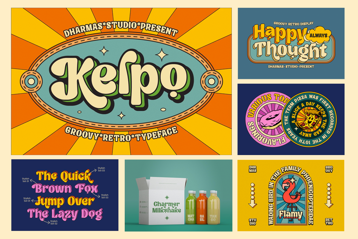 Retro Bundle Collection V2 - 99% OFF, a Serif Font by Dharmas Foundry (Photo 9 of 21)