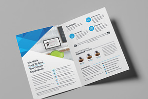 Clean Bi-Fold Brochure