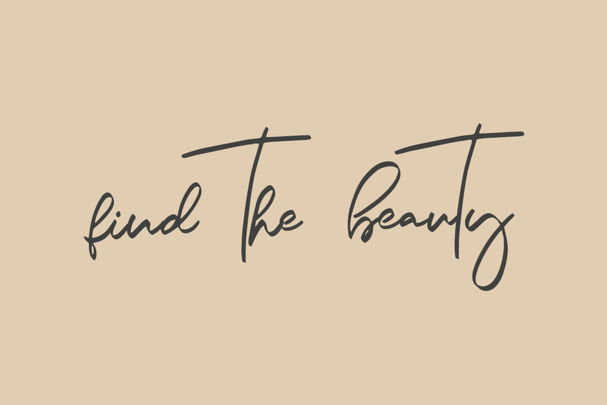 Crystal Lake Handwritten Font, a Script Font by Katie Holland (Photo 3 of 6)