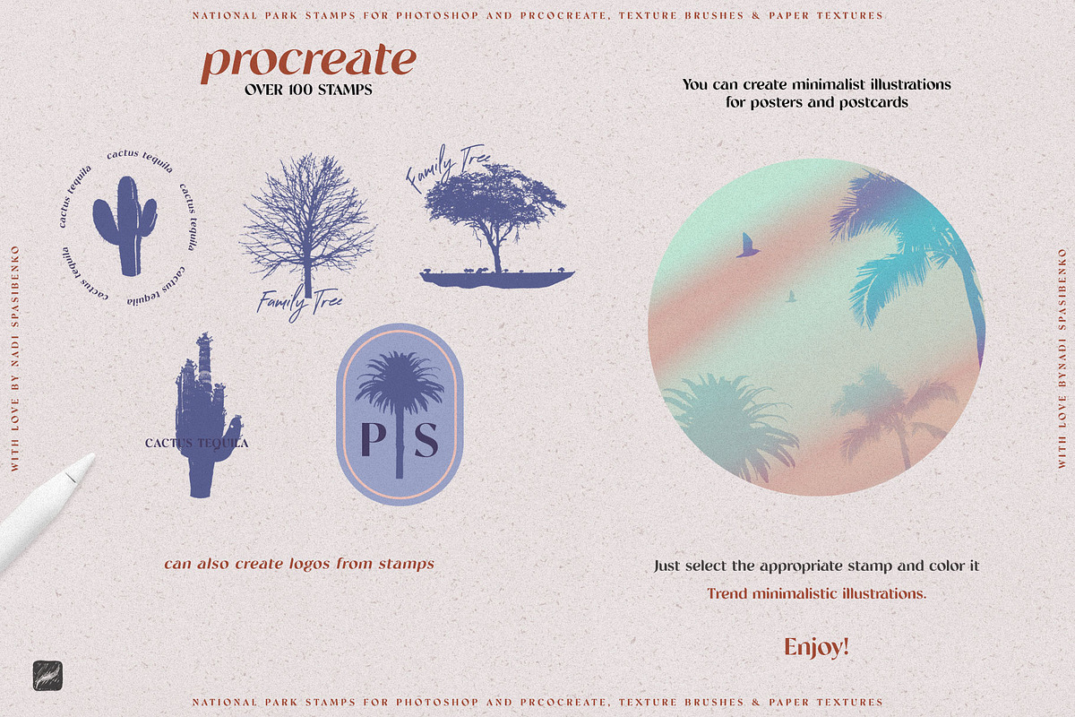 1100+ All Procreate Brushes, a Brush Add-On by Spasibenko Art
