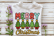Merry Christmas PNG, Sublimation Png, a Seasonal Illustration by Rose Art (Thumbnail 2 of 4)