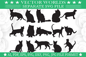 Cat Breeds Svg, Breeds, Cat Svg, an Object Graphic by VectorWorlds