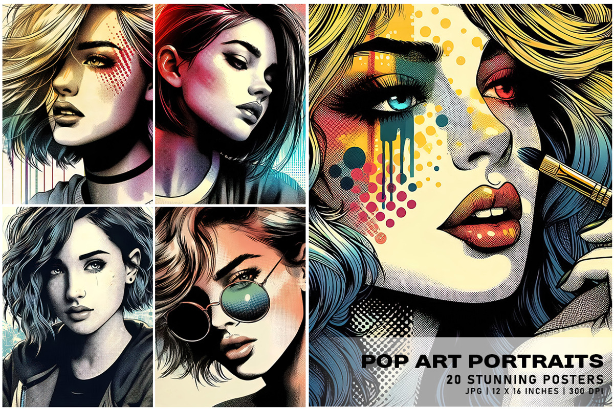 Pop Art Portraits, a Person Illustration by Digital Art Creations (Photo 4 of 11)