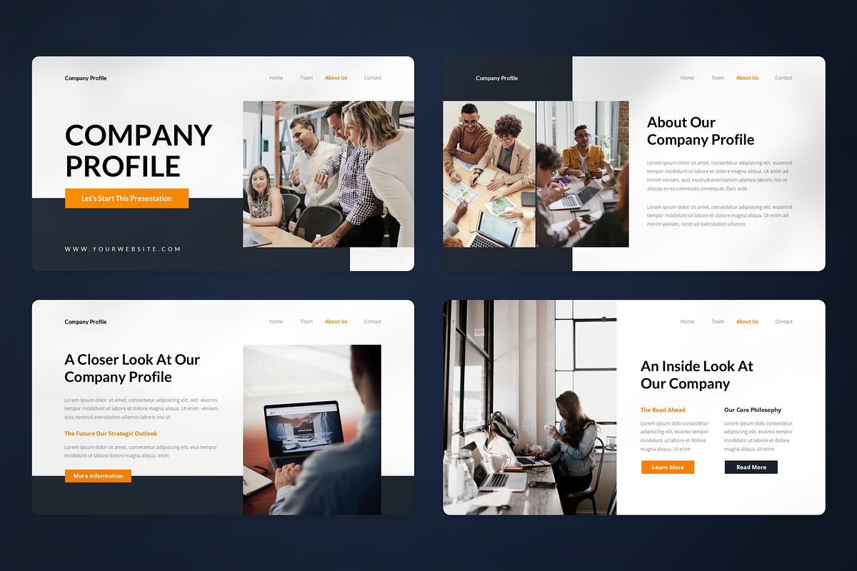 Company Profile Google Slides, a Presentation Template by SquidPixey (Photo 2 of 7)