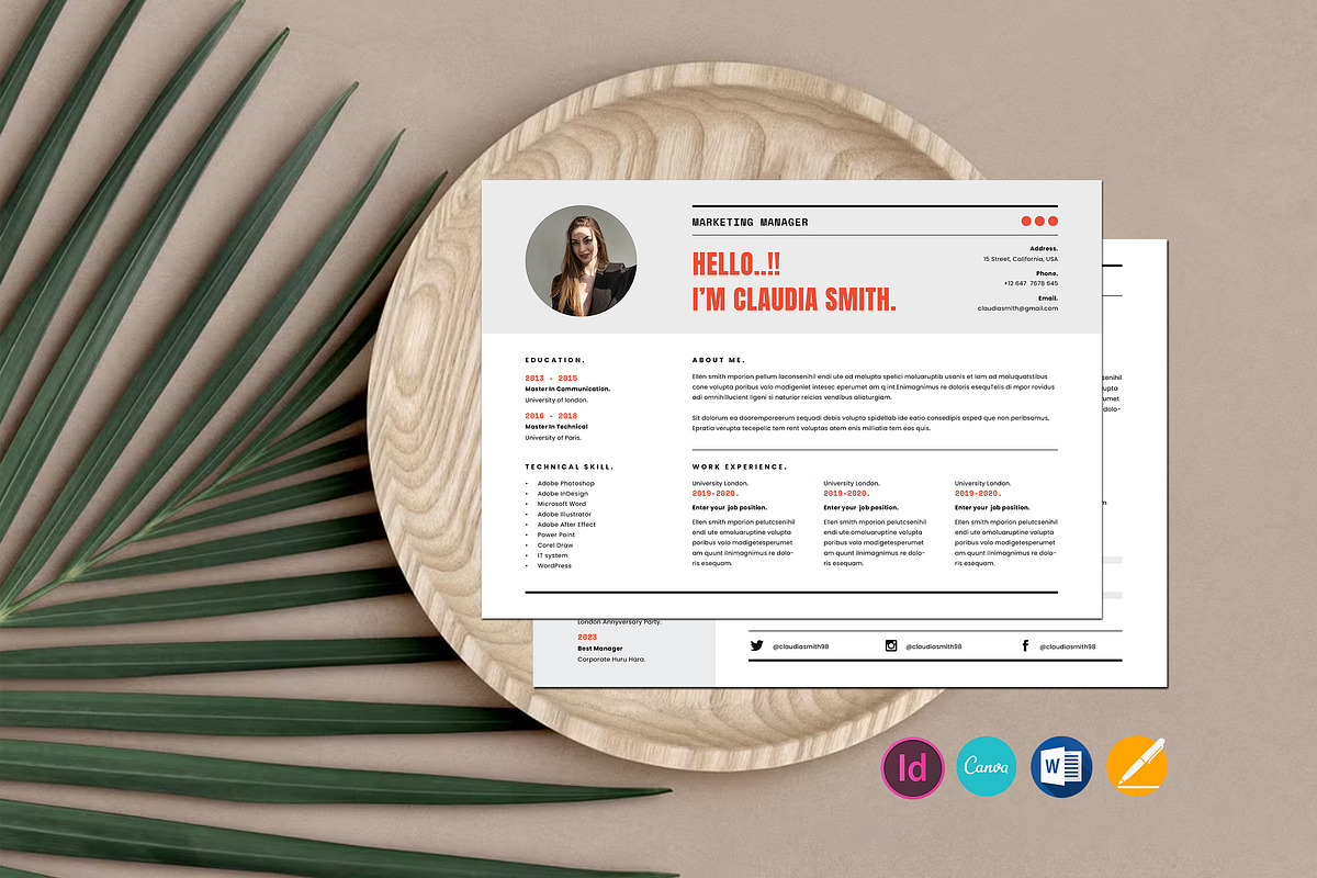 Resume Bundle, a Resume Template by Occy Design (Photo 9 of 28)