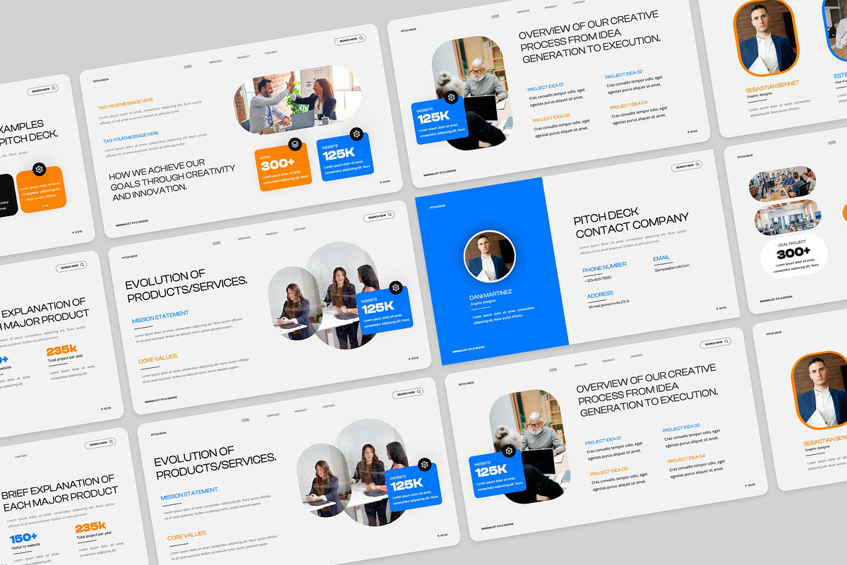 Pitch Deck -  Minimalist Powerpoint, a Presentation Template by Annora Studio (Photo 2 of 5)