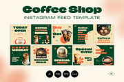 Coffee Shop Instagram Feeds, a Social Media Template by Jiwstudio (Thumbnail 1 of 3)