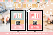Olive Rose WiFi QR Code Sign, a Stationery Template by SunshineStudioBoutique (Thumbnail 5 of 10)