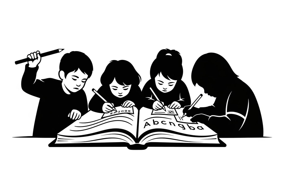 50 Education Learning Silhouette Bun, an Illustration by Creativeshirt (Photo 17 of 51)
