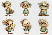Summer Funny Chick Clipart, a Seasonal Illustration by Rose Art (Thumbnail 2 of 6)