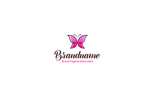 Butterfly Logo, Butterfly With B, B