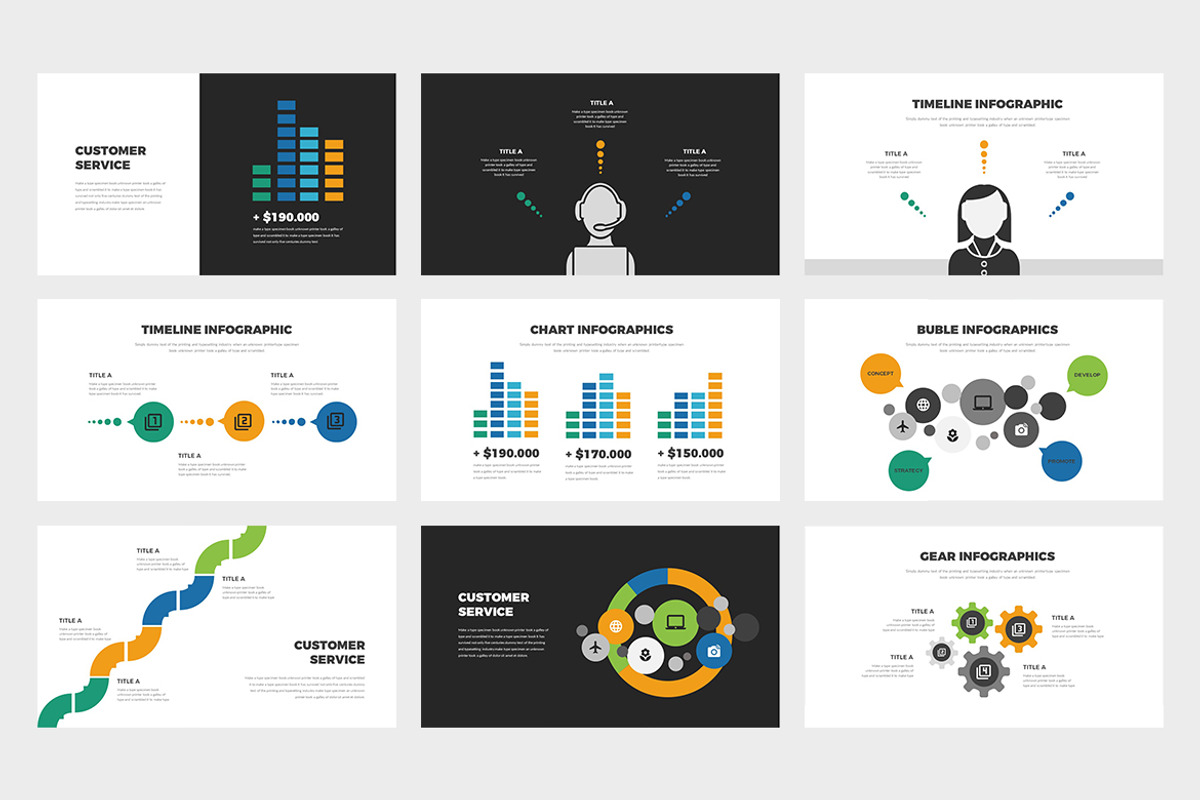 Boom : Chart Infographics Powerpoint, a Presentation Template by Punkl Camp