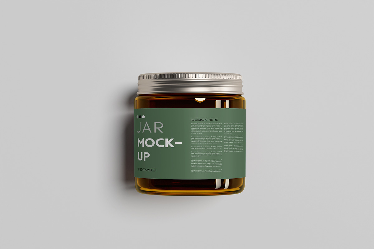 Glass Jar Mockups, a Cups & Container Mockup by graphic_keY (Photo 6 of 9)