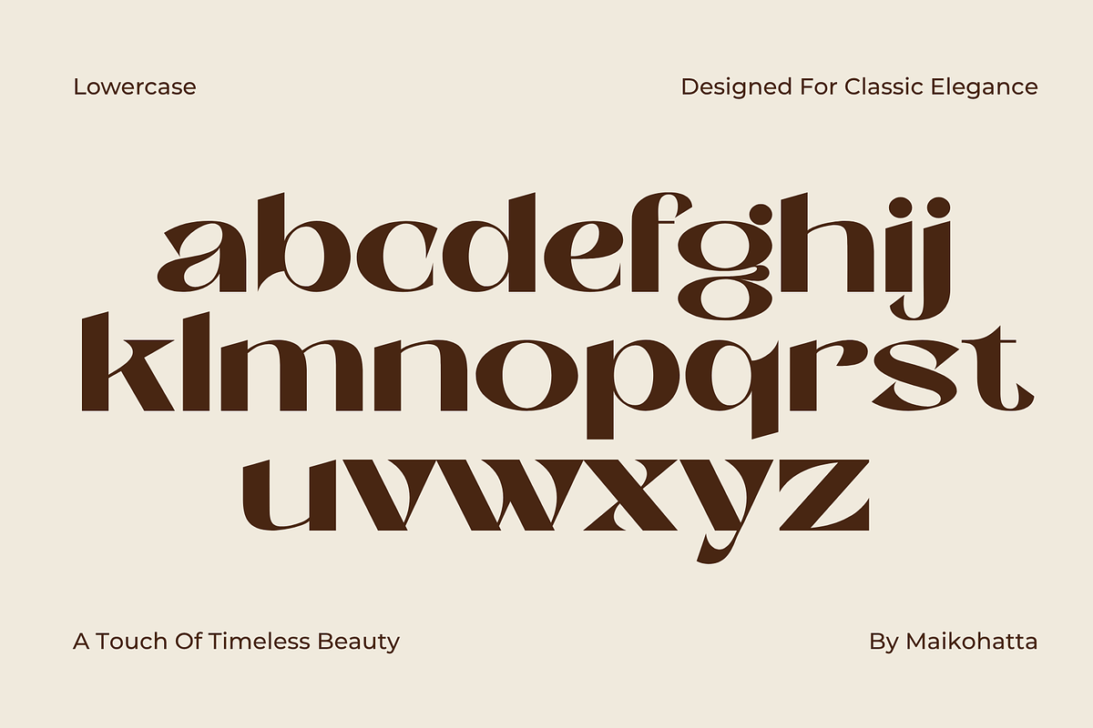 Quiyo - Classic Beauty Font, a Sans Serif Font by MaikoHatta (Photo 4 of 7)