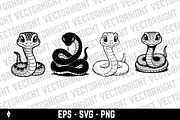 Cute happy friendly cartoon snake, an Animal Illustration by Vectorhight (Thumbnail 5 of 7)