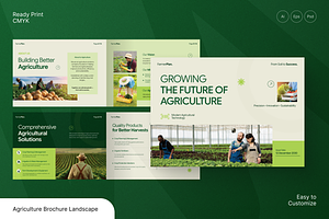 Agriculture Landscape Brochure, a Brochure Template by Annora Studio