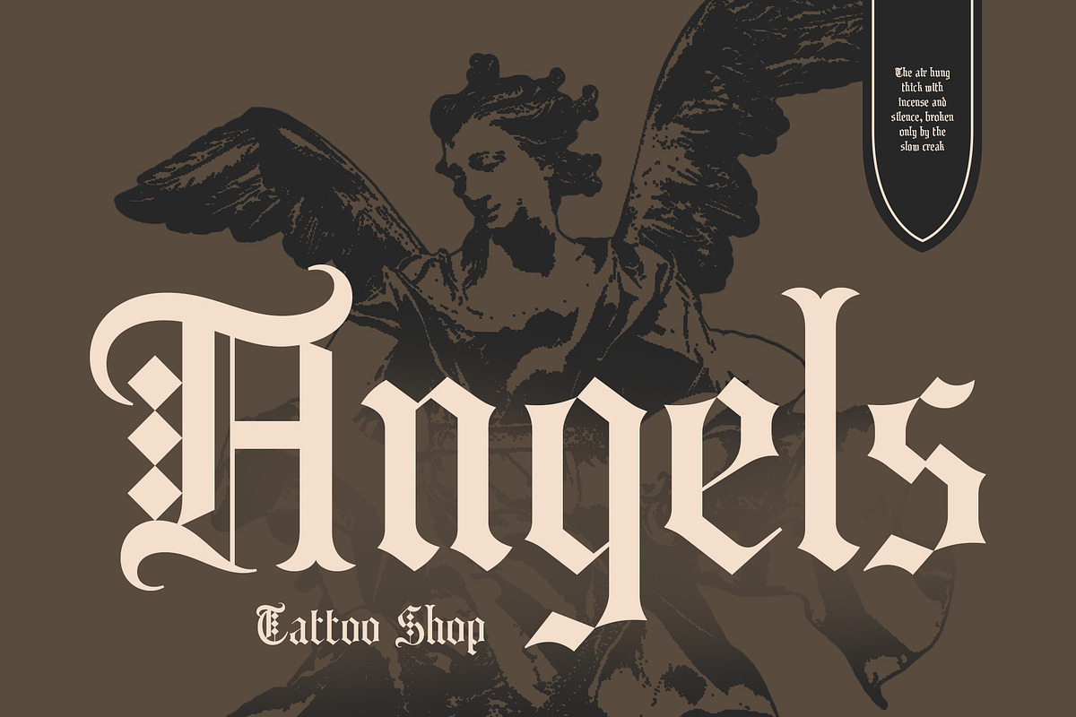 CS Enigma – Blackletter Font, a Blackletter Font by Craft Supply Co. (Photo 3 of 8)