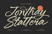 Jonthay Stattera Modern Script Font