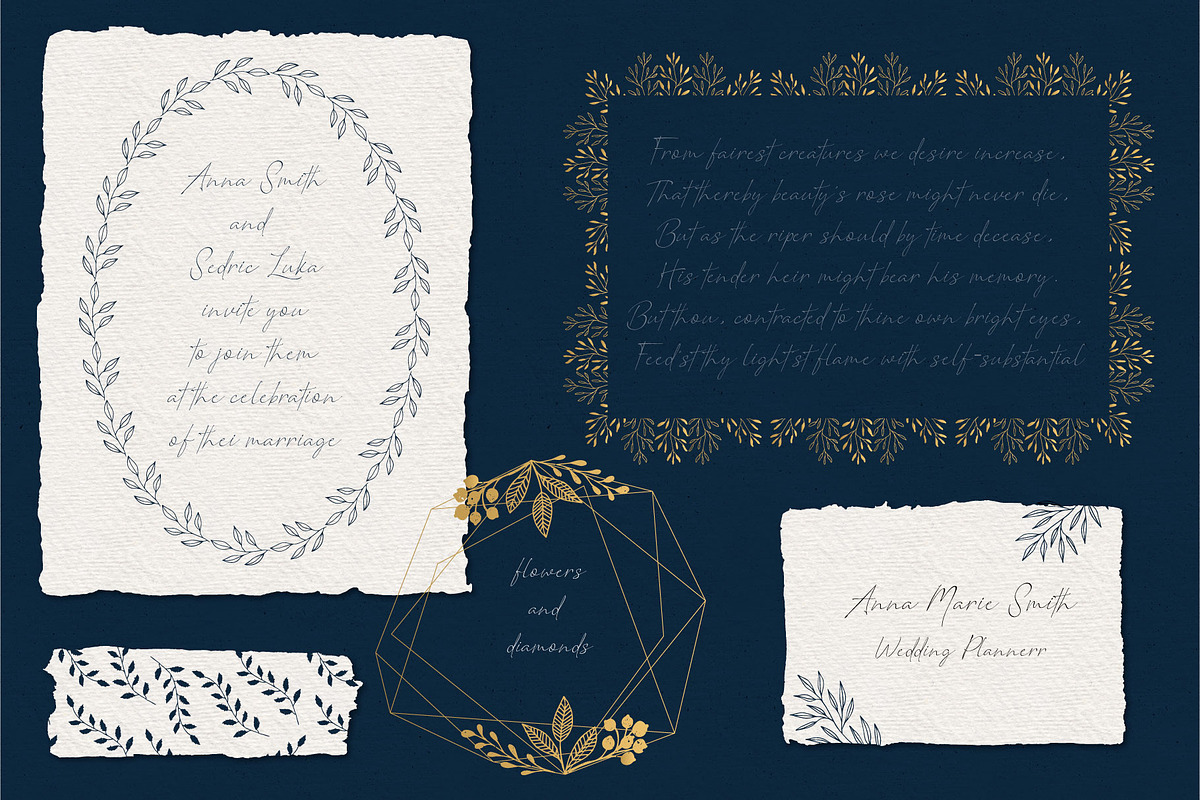 Set of floral frames & wreaths, an Illustration by Anatartan Design (Photo 10 of 10)