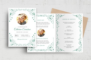 Funeral Program Brochure Template, a Flyer Template by BrandPacks