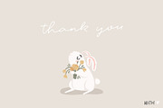 2023 rabbit calendar - 4 templates, a Stationery Template by Cute vector (Thumbnail 10 of 10)