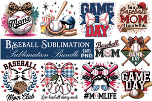 Baseball Sublimation Quotes Bundle, an Illustration by CreationArt
