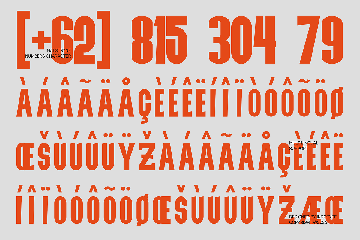 Malstryne - Bold Condensed Sans, a Sans Serif Font by Indotype Foundry (Photo 4 of 10)