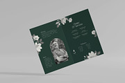 Green Floral Funeral Program, a Brochure Template by Neermana (Thumbnail 3 of 4)