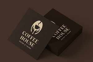 Coffee House Logo, Coffee Cup, an Object Illustration by PushLogo