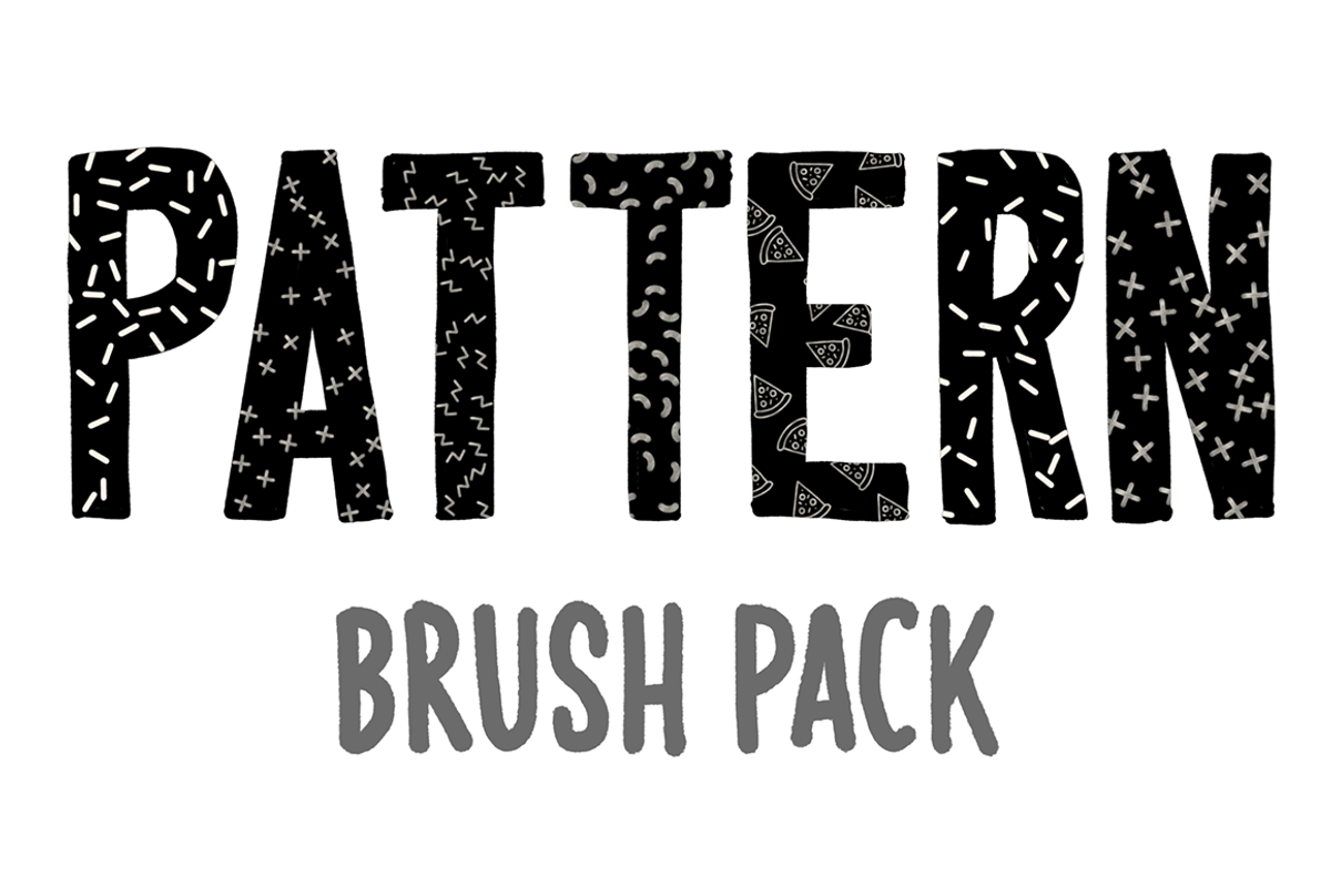 Pattern Brush Pack for Procreate, a Brush Add-On by michlaure (Photo 1 of 3)