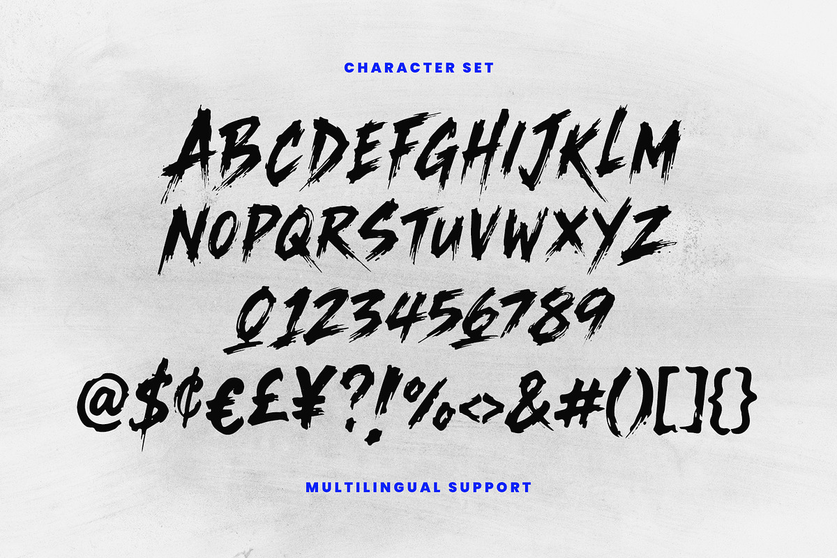 Kuru Trapin Energetic Brush Font, a Handwritten Font by Maulana Creative (Photo 5 of 7)