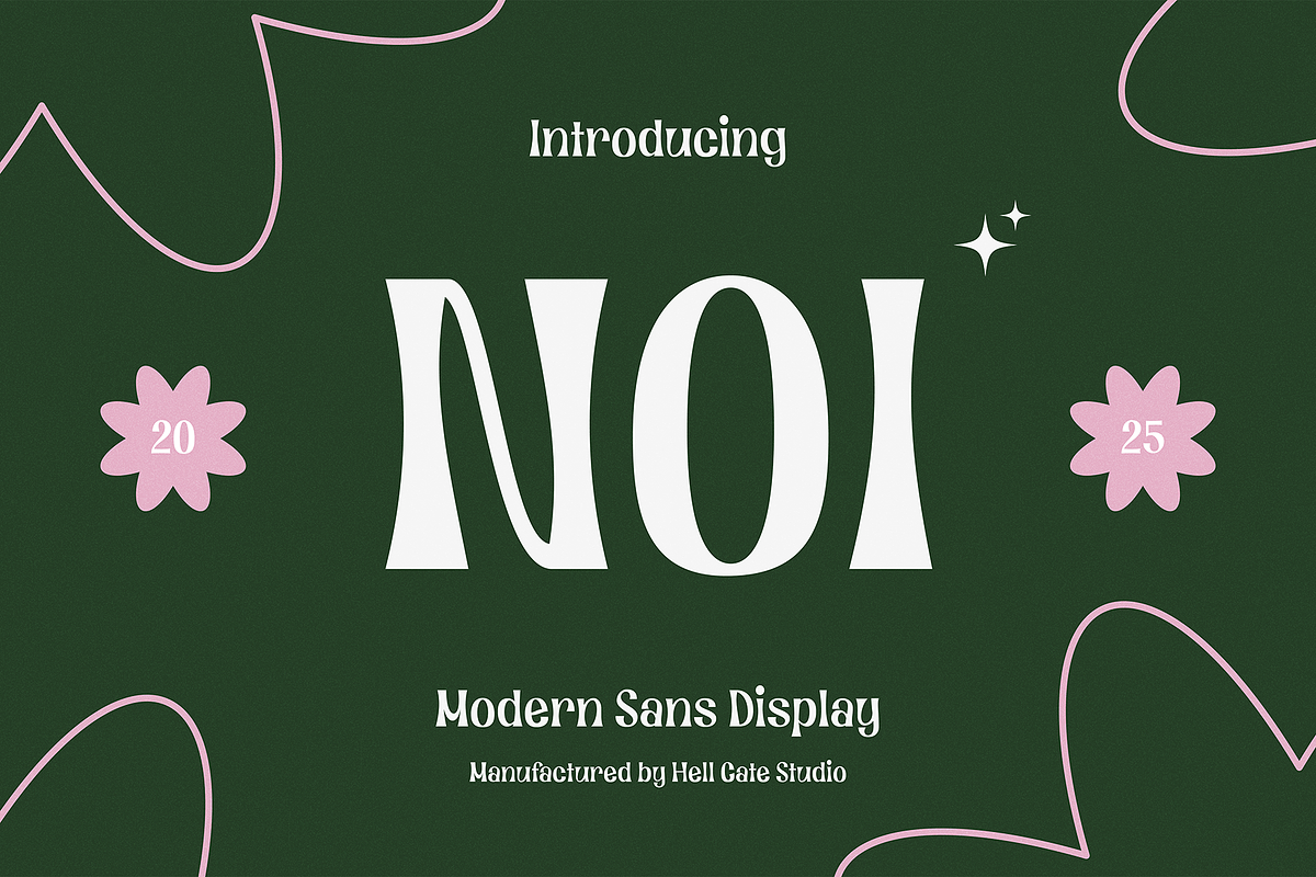 Noi Modern Sans Display, a Sans Serif Font by GRVS Studio (Photo 1 of 4)
