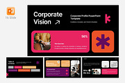 Pink Modern Corporate Presentation, a Presentation Template by Eklip Studio (Thumbnail 1 of 6)