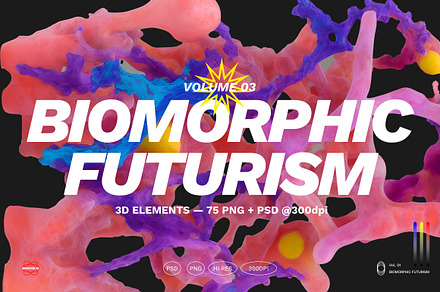 Biomorphic Futurism - Vol.03, an Object Graphic by Nomad Visuals