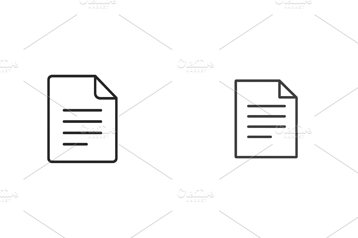 Document icons representing various, a Technology Illustration by ZinetroN