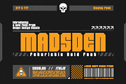Madsden - Futuristic Font, a Sans Serif Font by Snape Design Studio (Thumbnail 1 of 5)