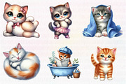 Kawaii Kitten Sublimation Clipart, an Illustration by CreationArt (Thumbnail 3 of 5)