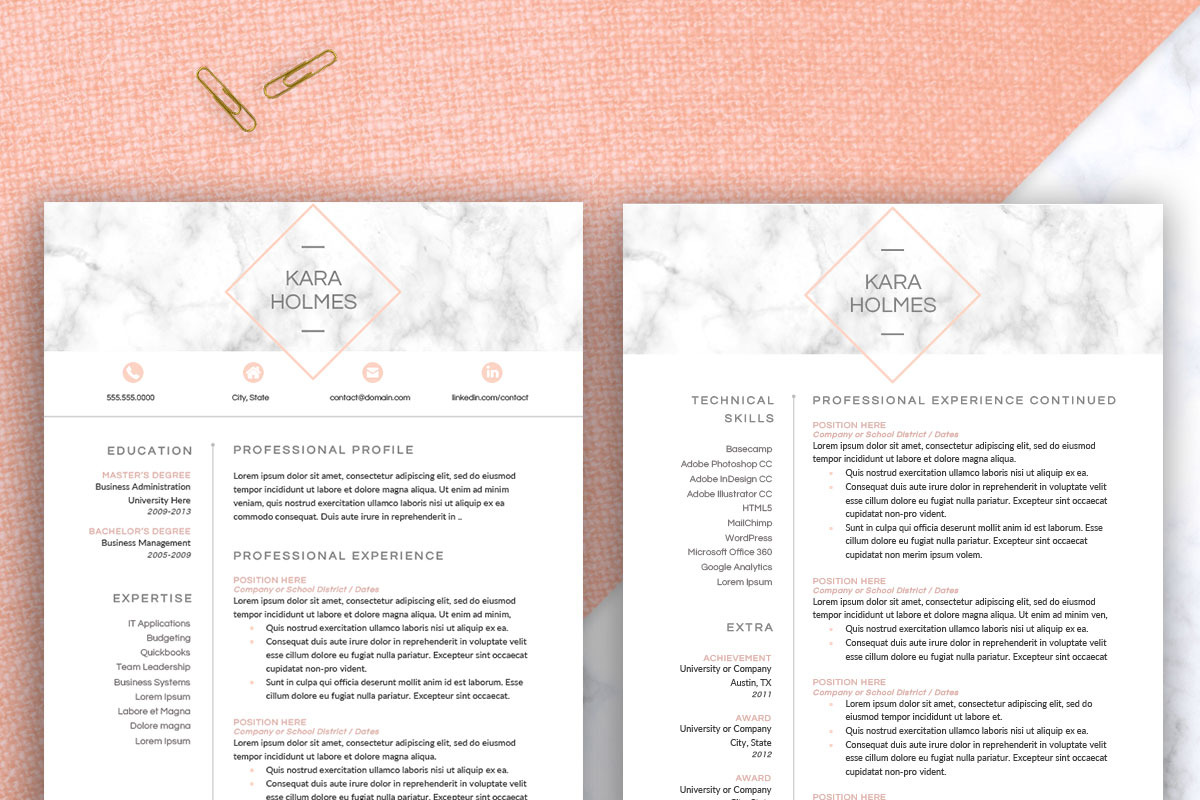 Modern Resume Template Word, a Resume Template by SharpResumeFoundry (Photo 2 of 7)