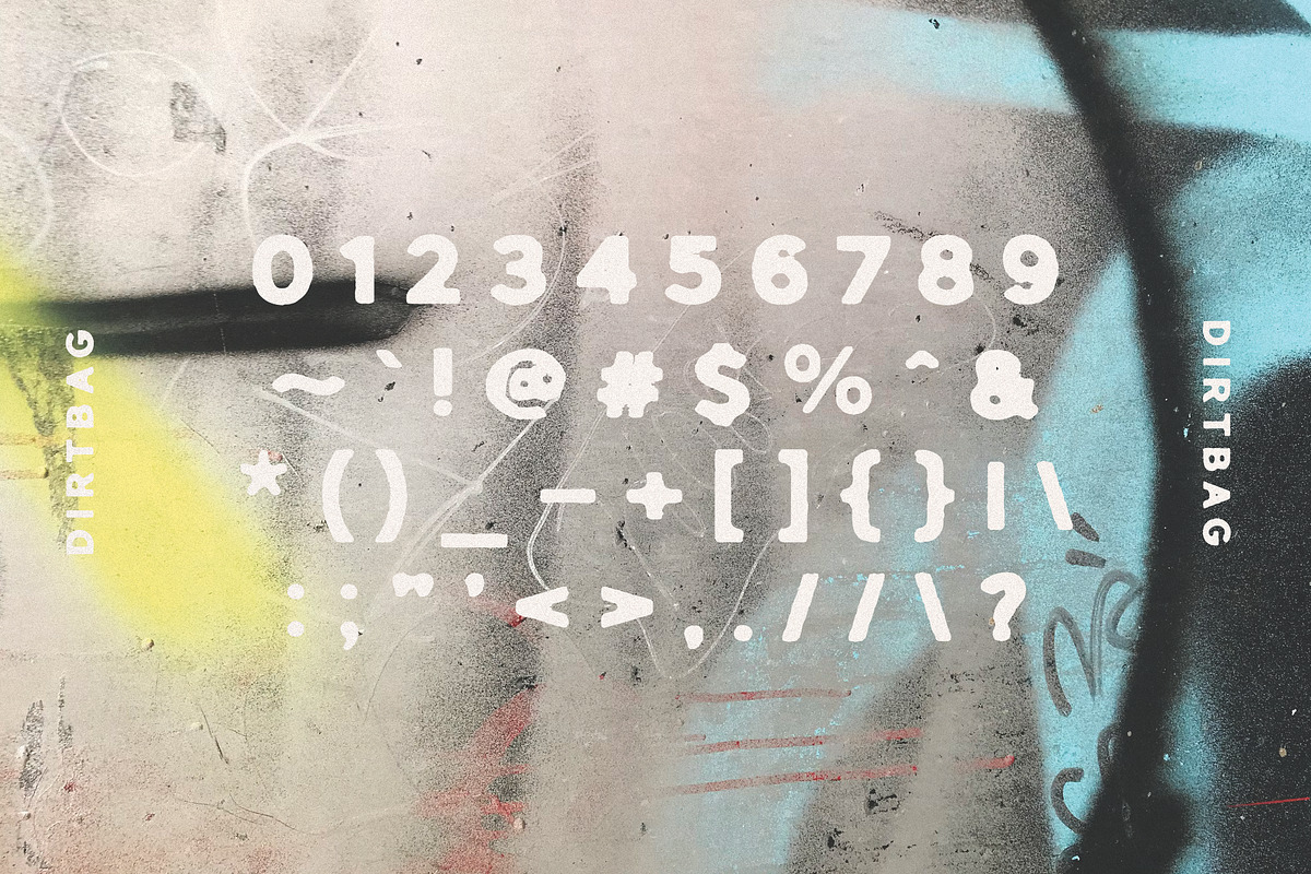 Dirtbag, a Sans Serif Font by Midnight Grim (Photo 4 of 4)